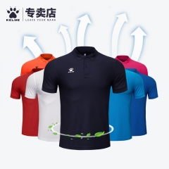 卡尔美短袖t恤男polo运动女夏季团队定制组队保罗短袖 运动polo衫