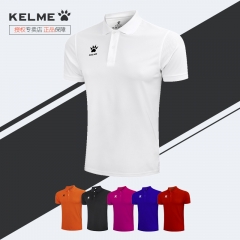 卡尔美POLO衫男足球运动保罗衫团队服定制kelme休闲上衣k15F117
