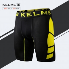 健身短裤跑步裤紧身篮球打底裤男702正品KELME卡尔美足球紧身短裤