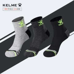 卡尔美袜子男毛巾底加厚防滑吸汗篮球足球跑步袜女kelme运动袜