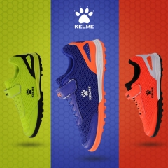 卡尔美儿童足球鞋男碎钉魔术贴款TF男童小学生比赛训练足球运动鞋