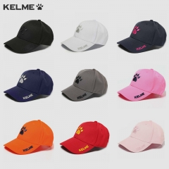 卡尔美运动帽鸭舌帽女户外遮阳帽网球儿童休闲帽子羽毛球棒球帽男