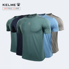KELME卡尔美 夏季运动T恤男透气快干跑步健身短袖圆领上衣